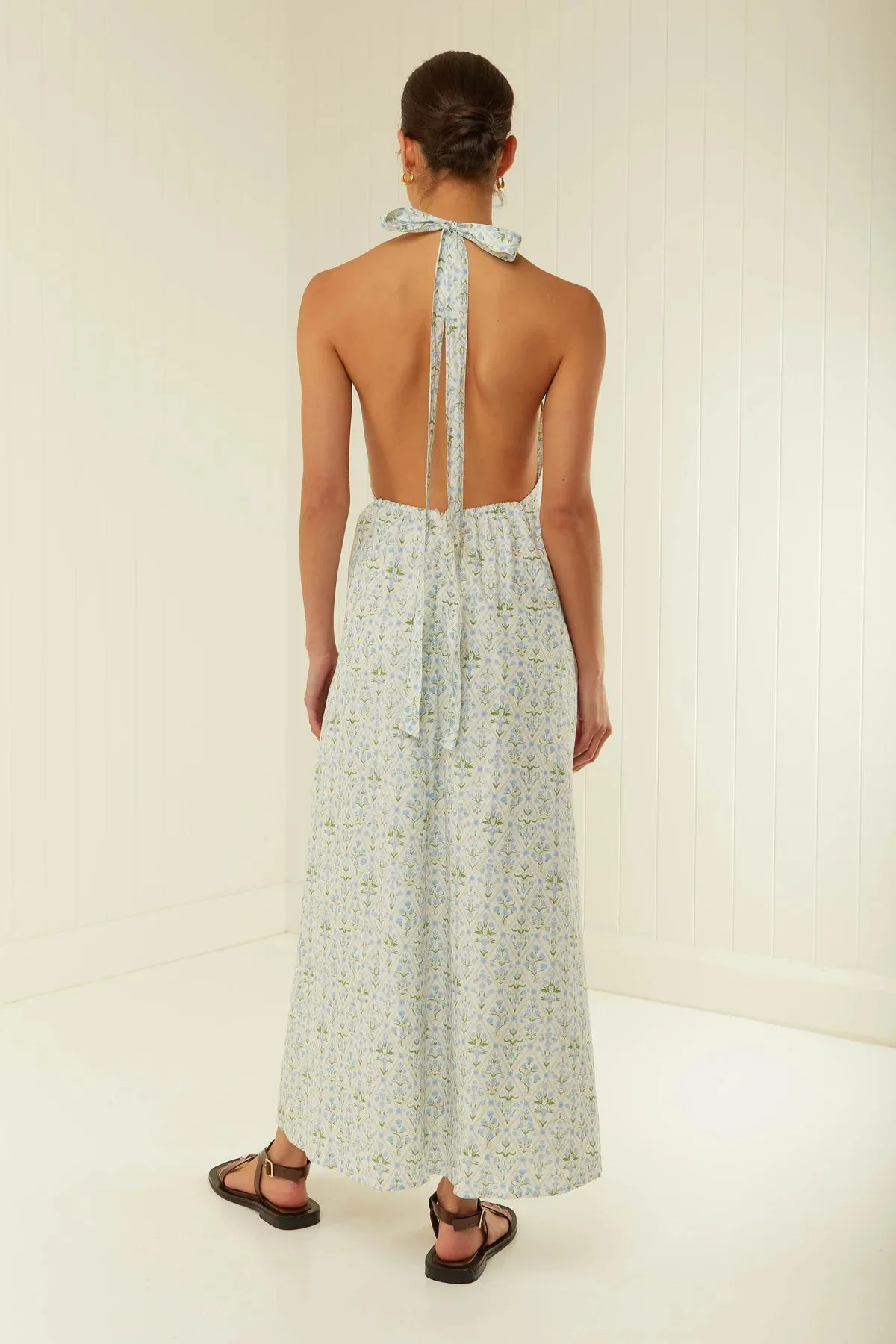 Meridian Dress in Blue Diamond