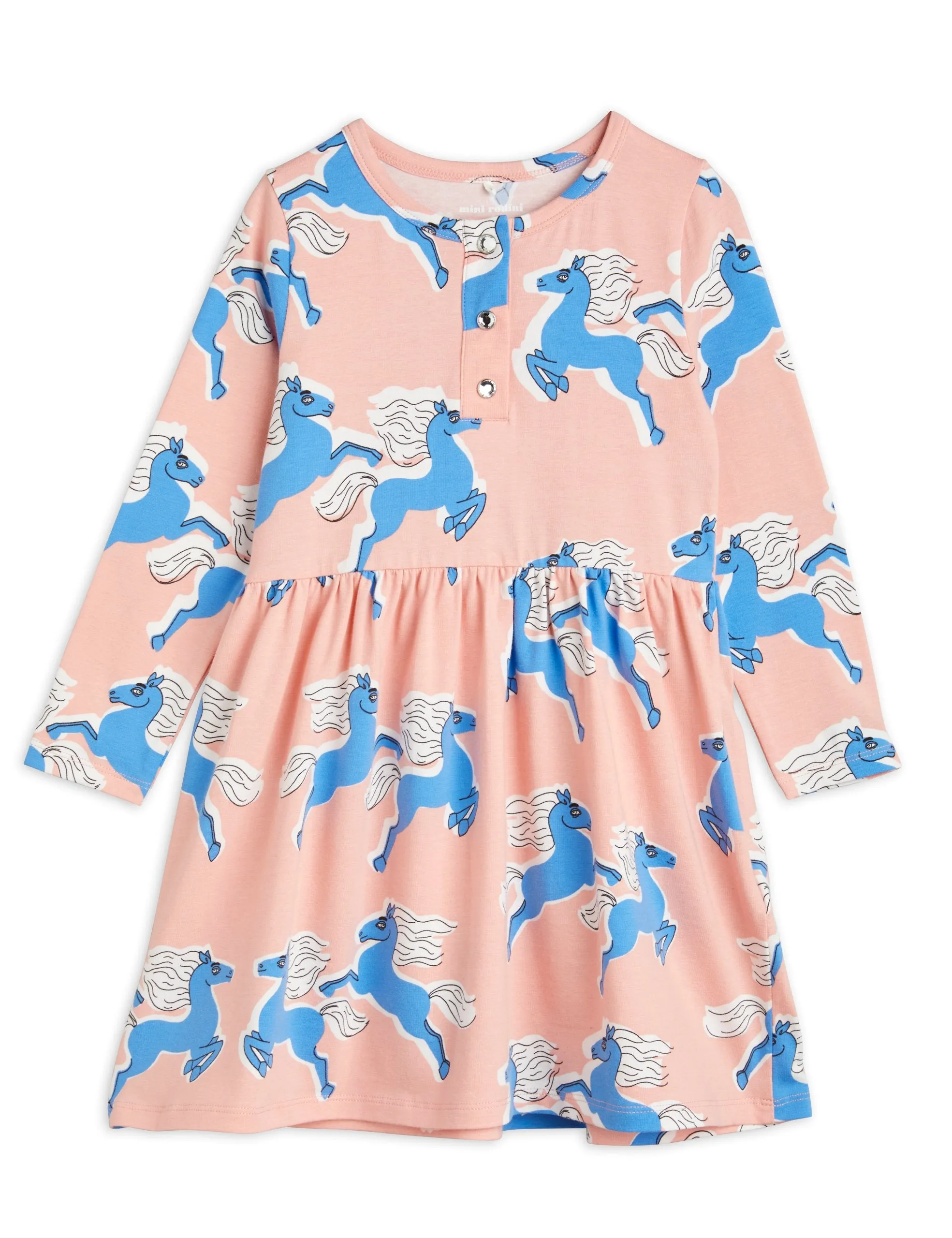Mini Rodini Horses AOP LS Dress