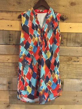 Mischa Multi Diamond Placket Dress