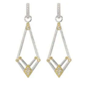 Mixed Metal Dual Diamond Earring Charms