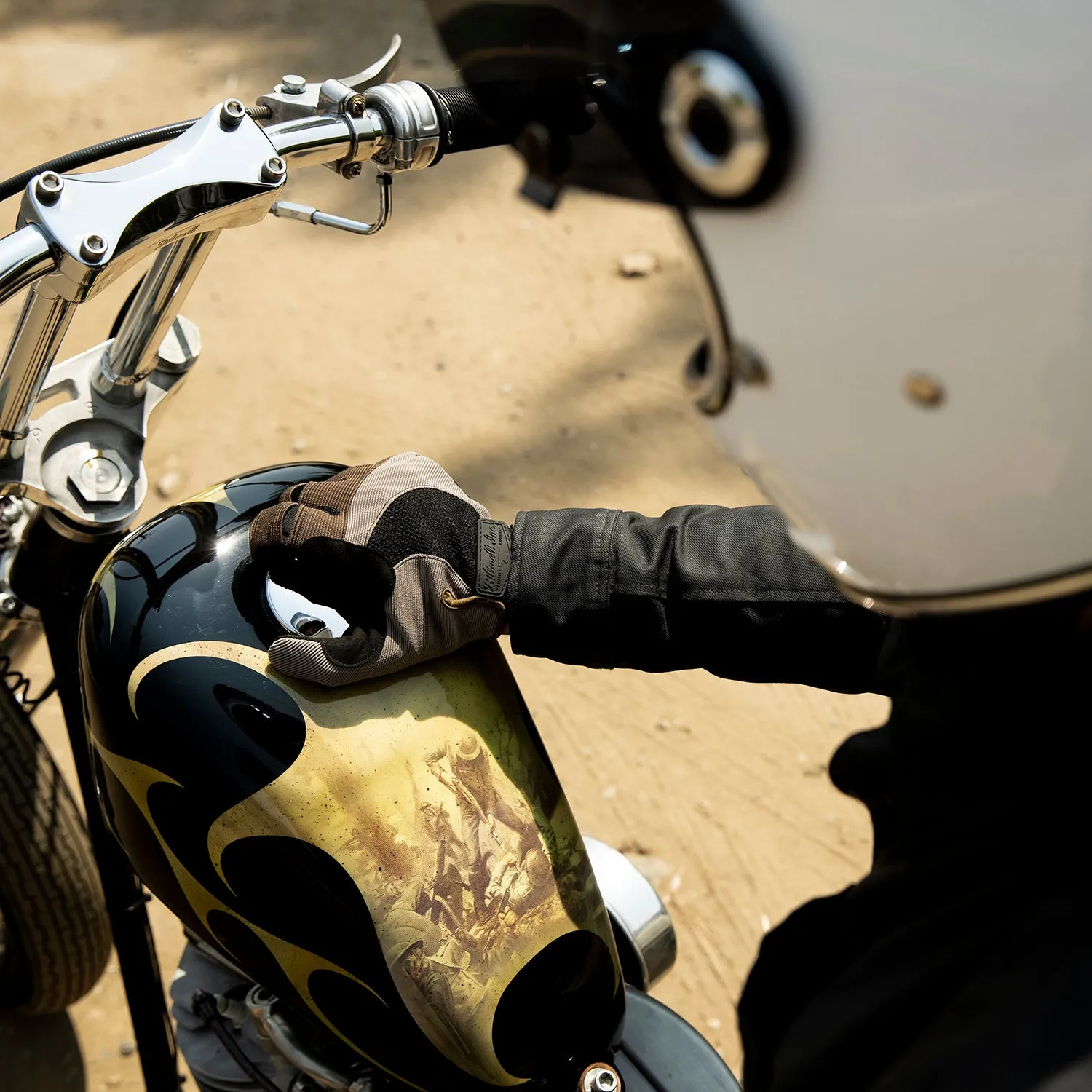 Moto Gloves - Coyote/Black