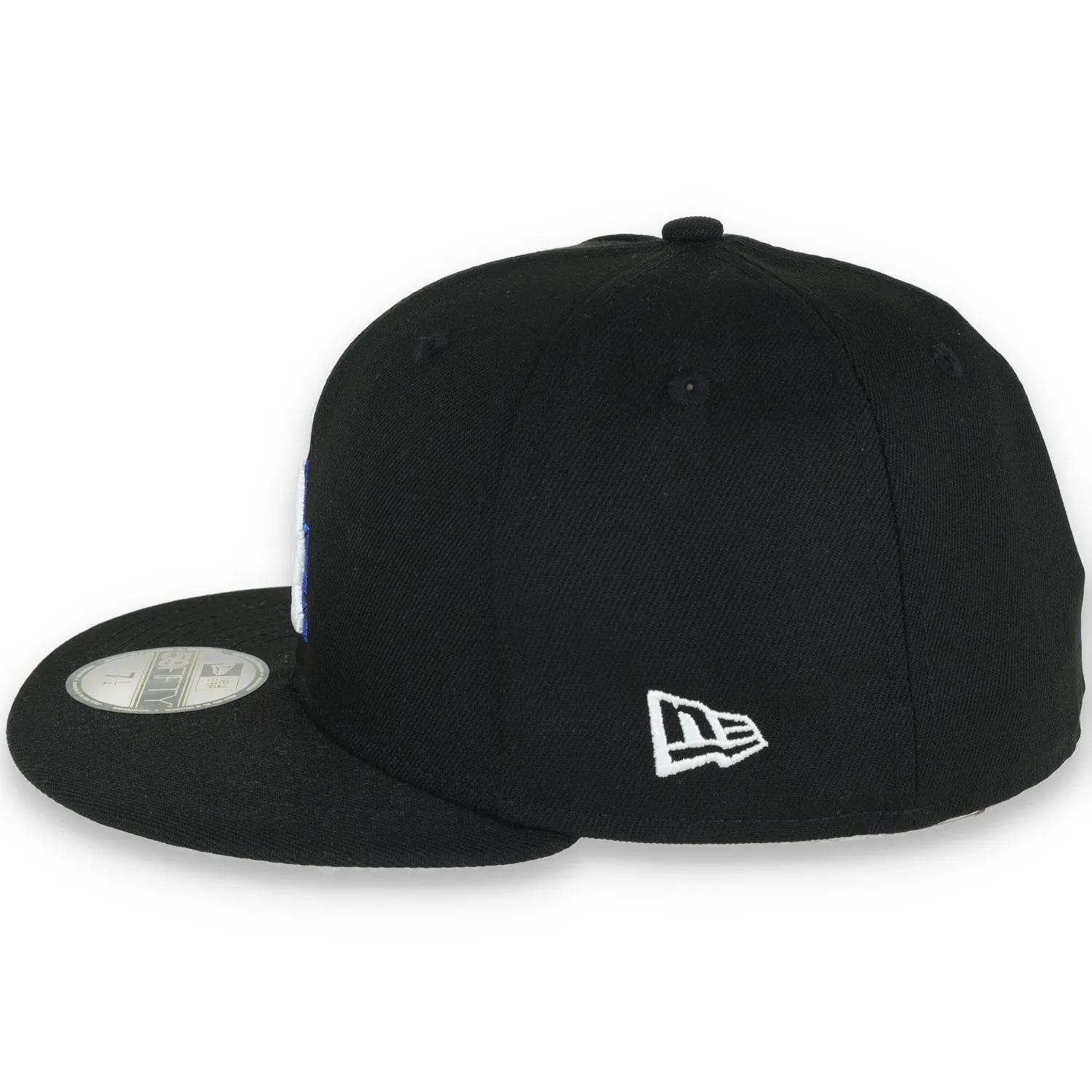 New Era Los Angeles Dodgers 60th Anniversary Metallic Logo Side Patch 59FIFTY Fitted-Black