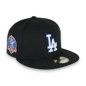 New Era Los Angeles Dodgers 60th Anniversary Metallic Logo Side Patch 59FIFTY Fitted-Black