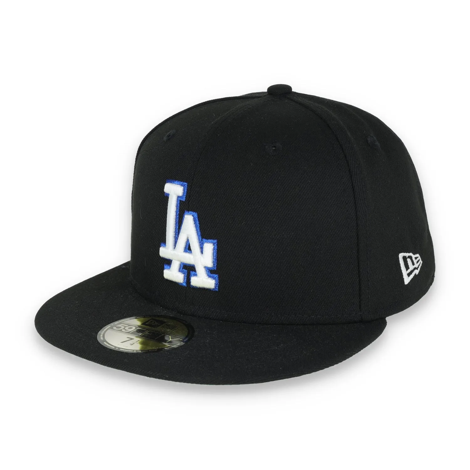 New Era Los Angeles Dodgers 60th Anniversary Metallic Logo Side Patch 59FIFTY Fitted-Black