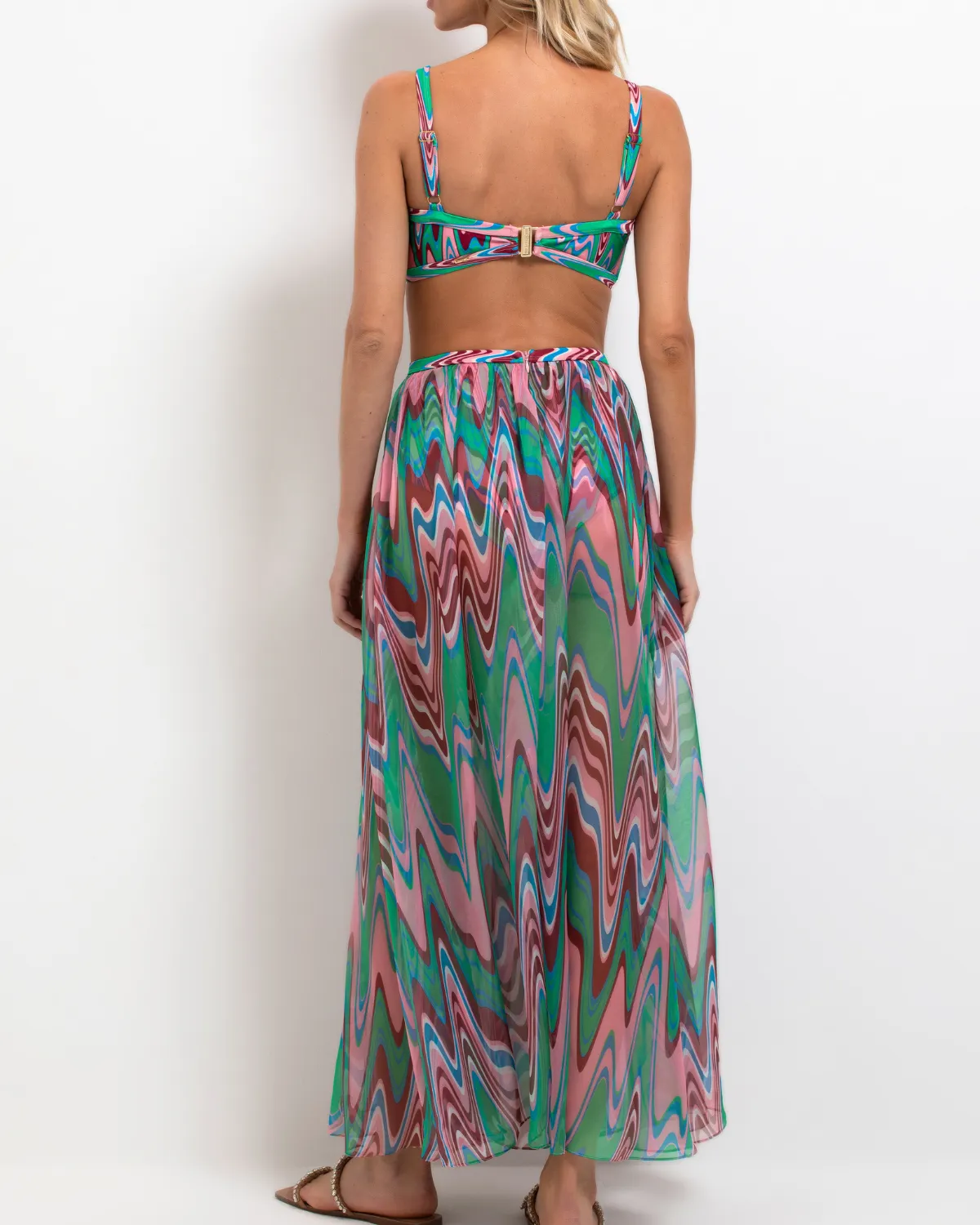 Patbo Wave Cut Out Maxi Dress