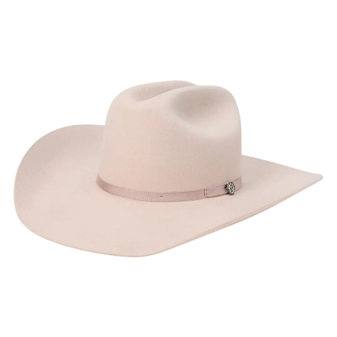 Pismo Powder Pink Felt Cowboy Hat XWPSMO-9140PPS0