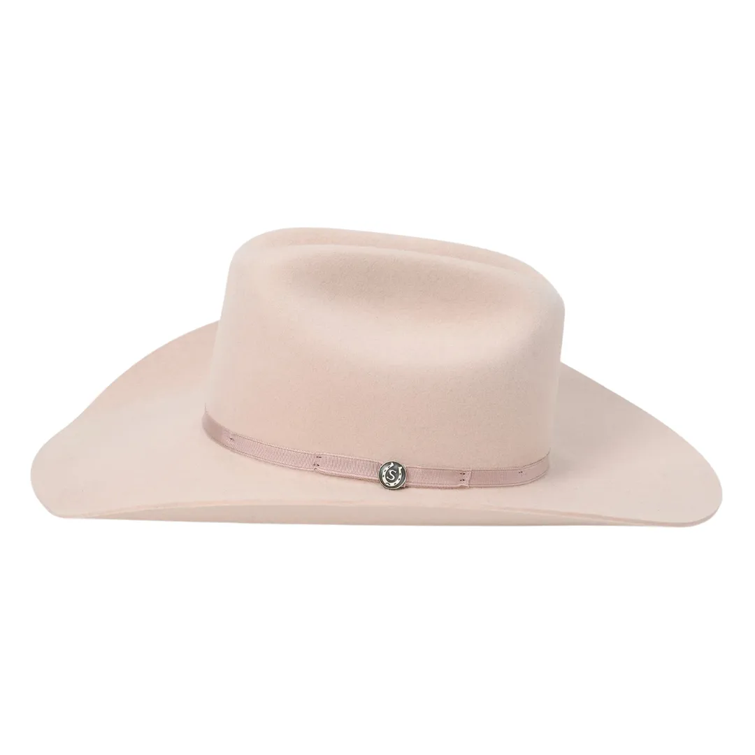 Pismo Powder Pink Felt Cowboy Hat XWPSMO-9140PPS0