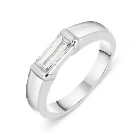 Platinum .55ct Diamond Baguette Cut Ring