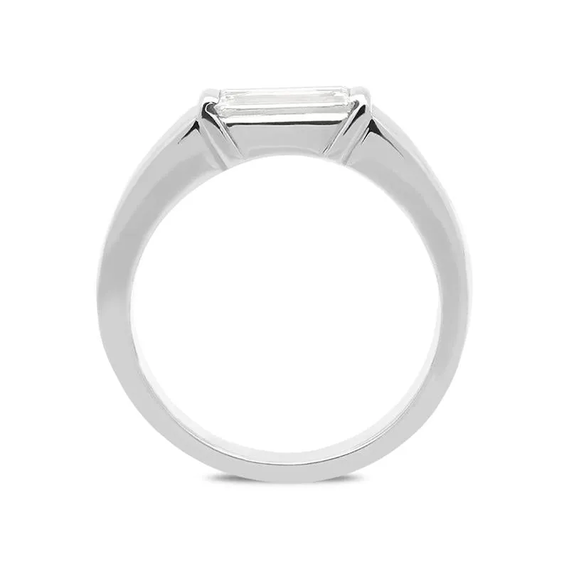 Platinum .55ct Diamond Baguette Cut Ring