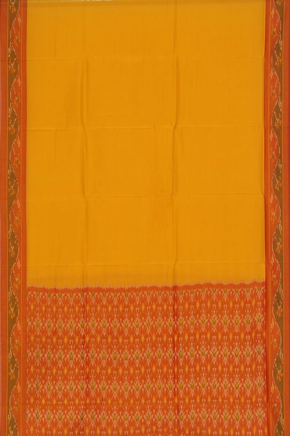 Pochampally Ikat Unstitched Suit With Dupatta (3 Pcs Set)
