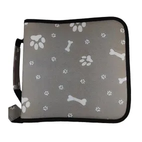 Poppy Crafts Die Storage Folder - Grey Puppy Paw Print