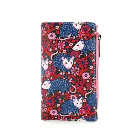 Possum Print Floral Wallet