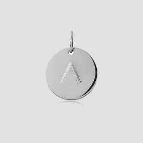 Pre-Engraved Sterling Silver Disc Pendants (no chain)
