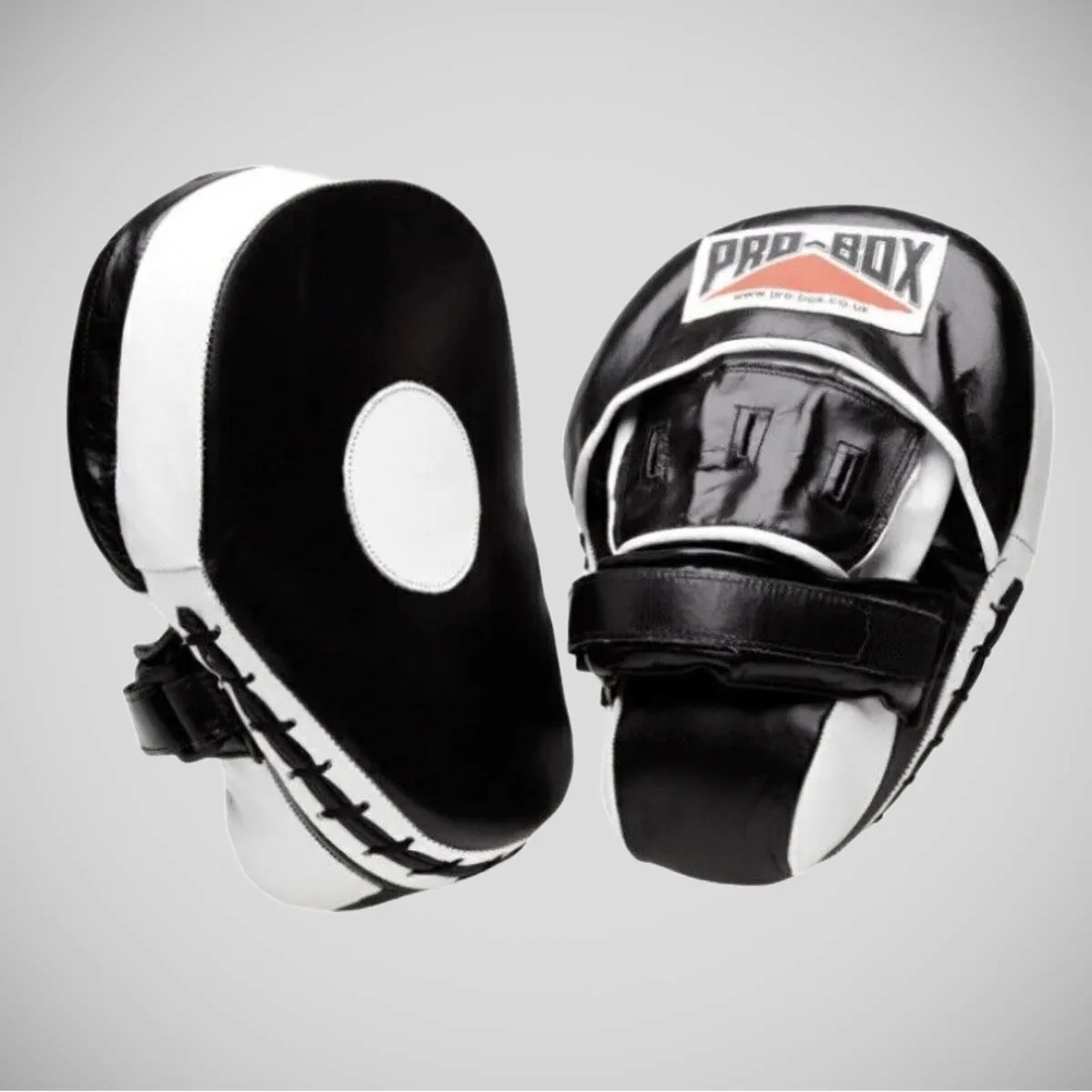 Pro-Box Hi-Impact Leather Coaching Focus Mitts Black/White