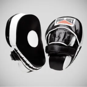 Pro-Box Hi-Impact Leather Coaching Focus Mitts Black/White