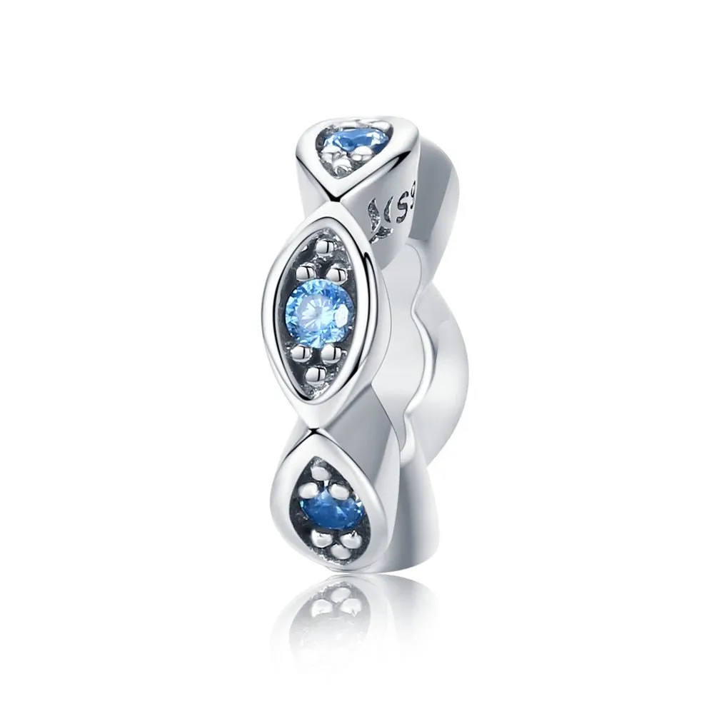 Purple Diamond Punk Beads and Love Drop Charms