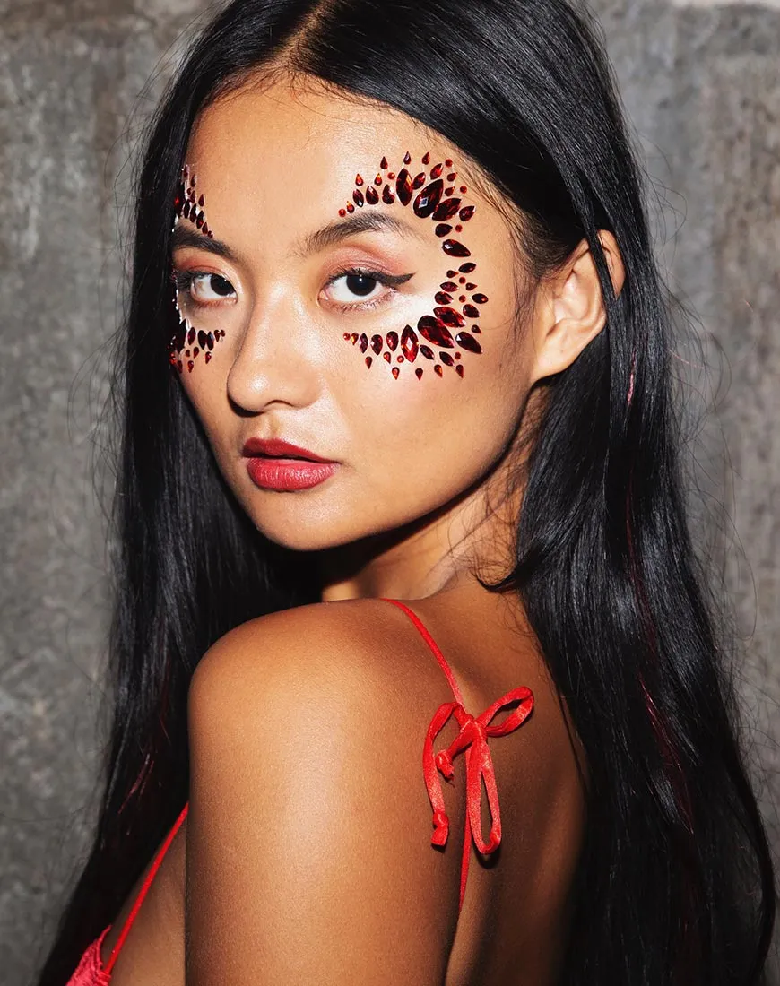 Red Diamond Face Jewel by Gypsy Shrine