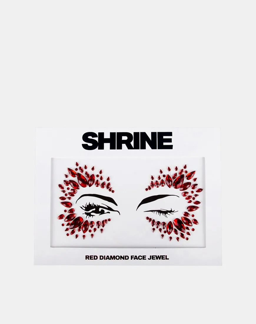 Red Diamond Face Jewel by Gypsy Shrine