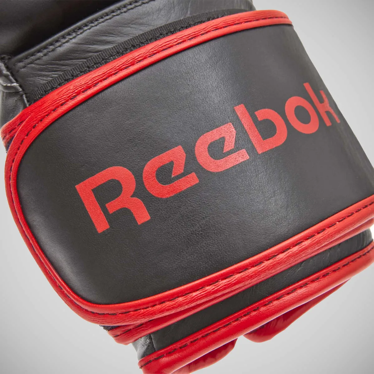 Reebok Leather Boxing Gloves Black/Red