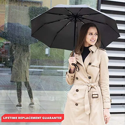 Repel Windproof Travel Umbrella with Teflon Coating