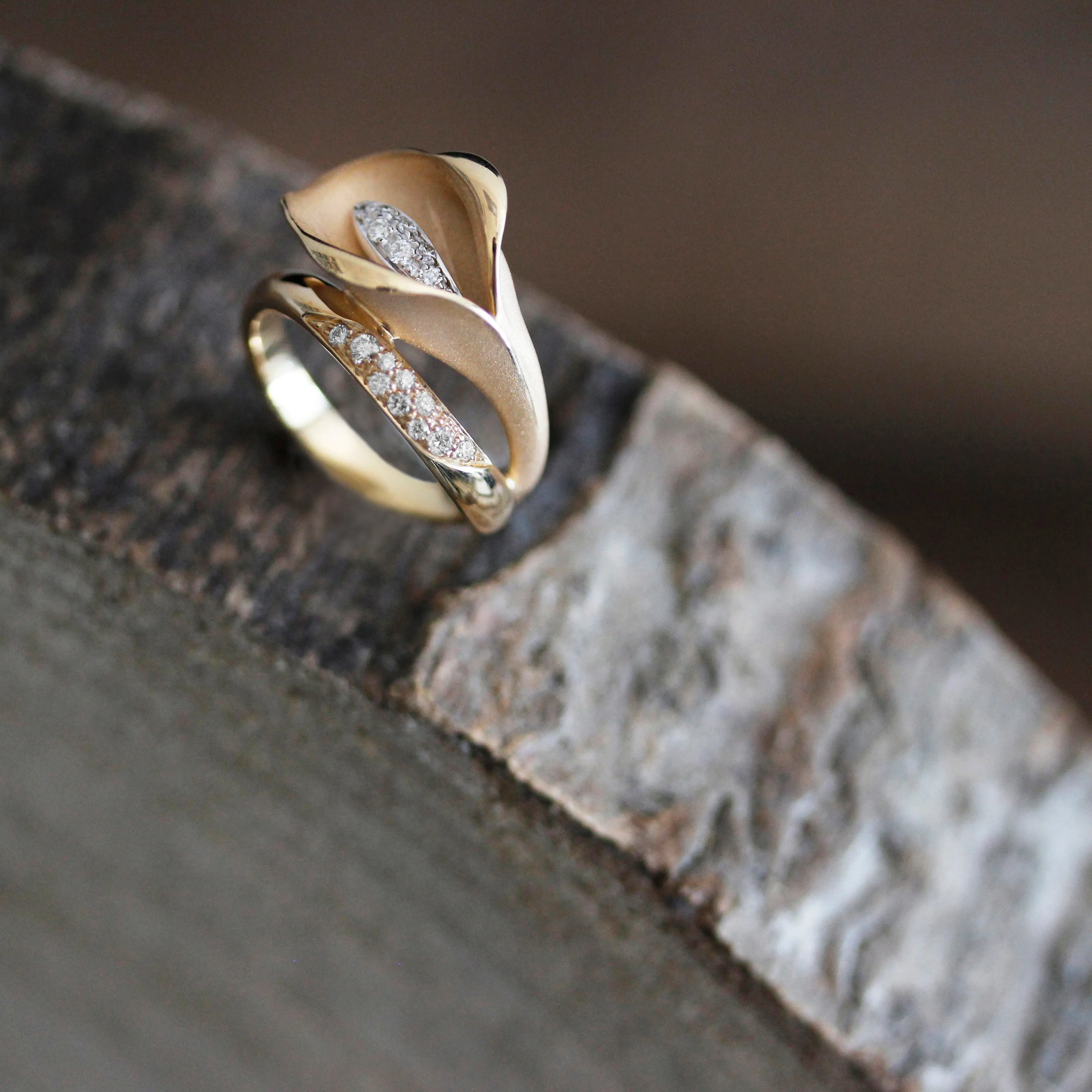 Ring Calla 0.21ct natural diamonds