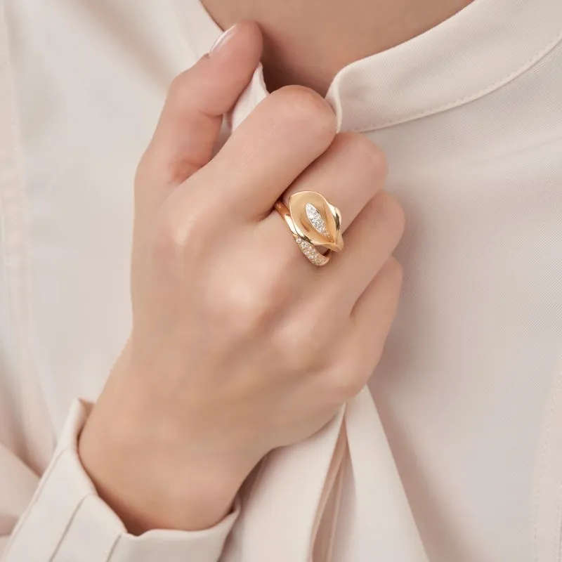 Ring Calla 0.21ct natural diamonds
