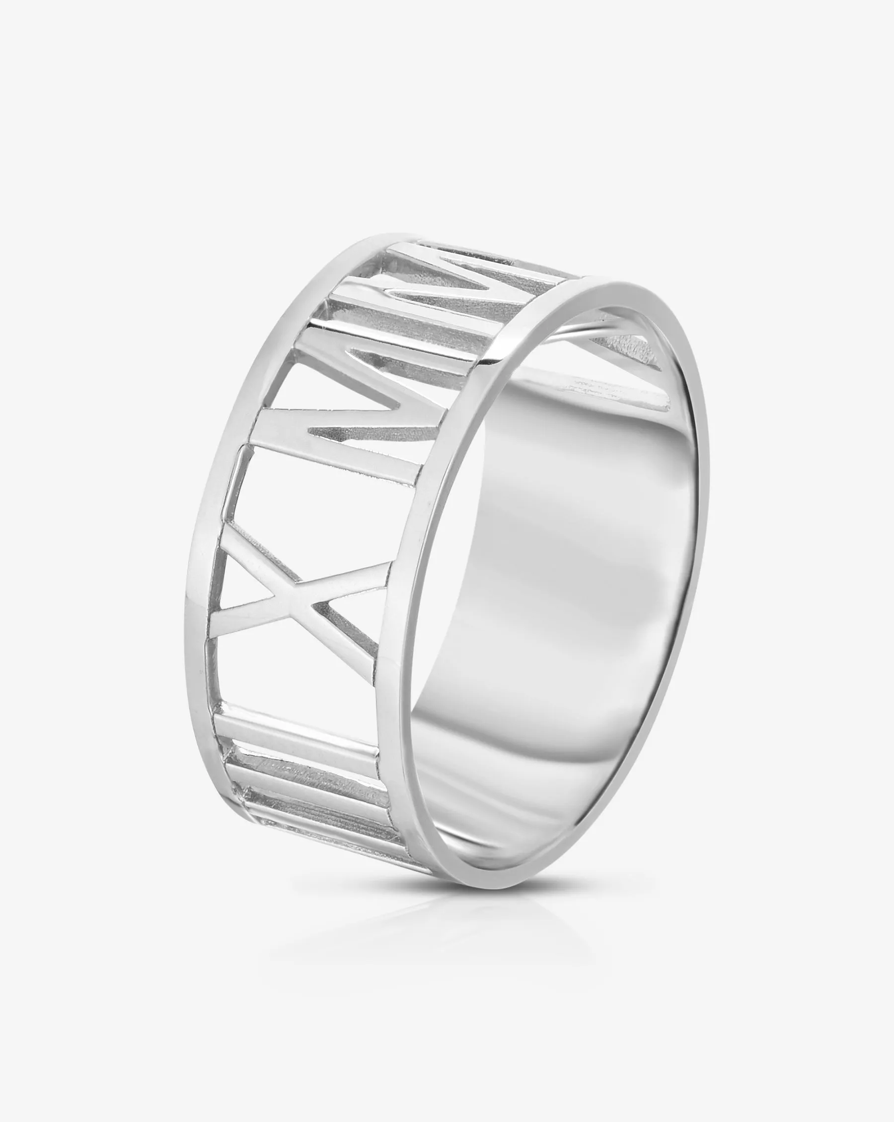 Roman Numeral Personalized Ring