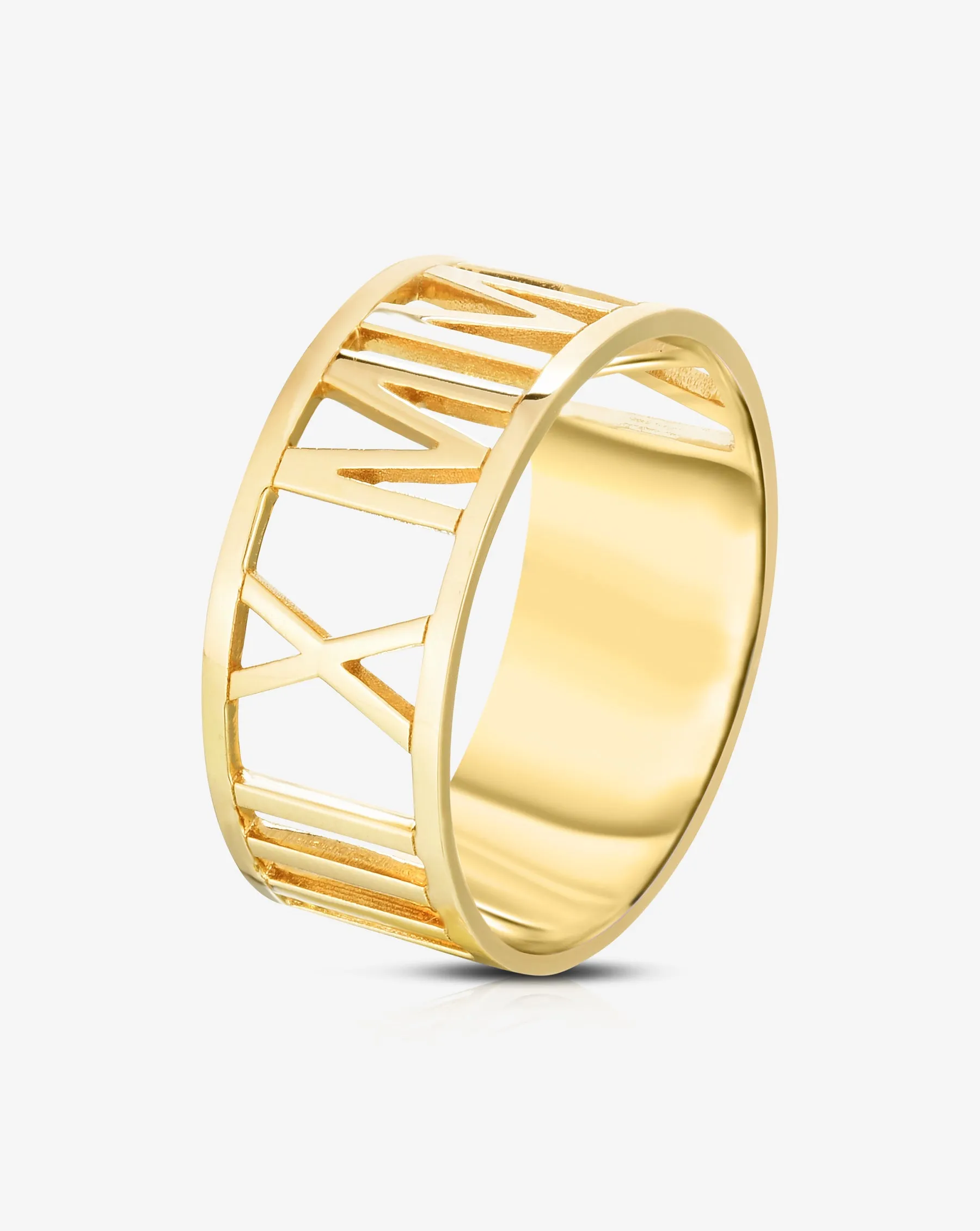 Roman Numeral Personalized Ring