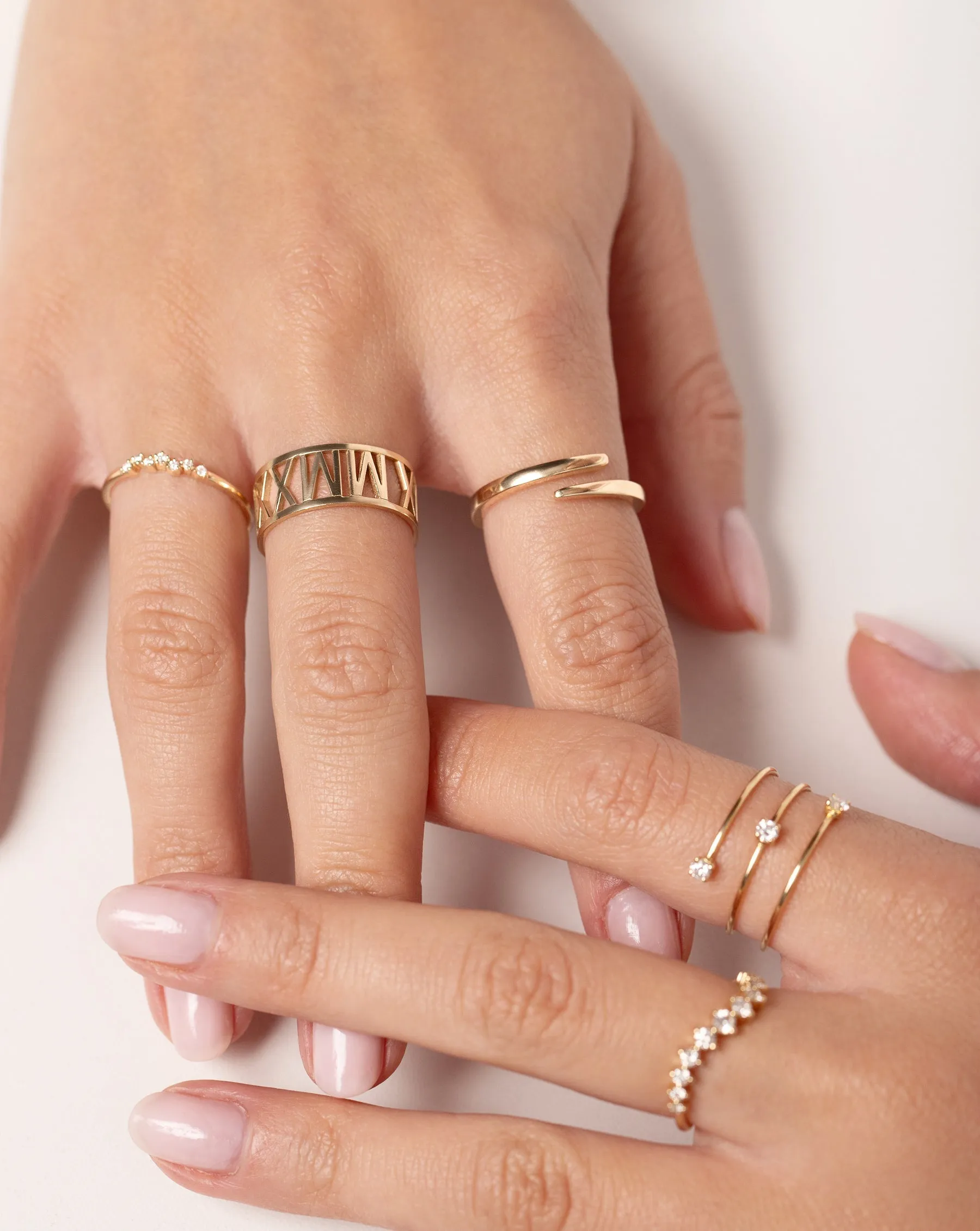 Roman Numeral Personalized Ring