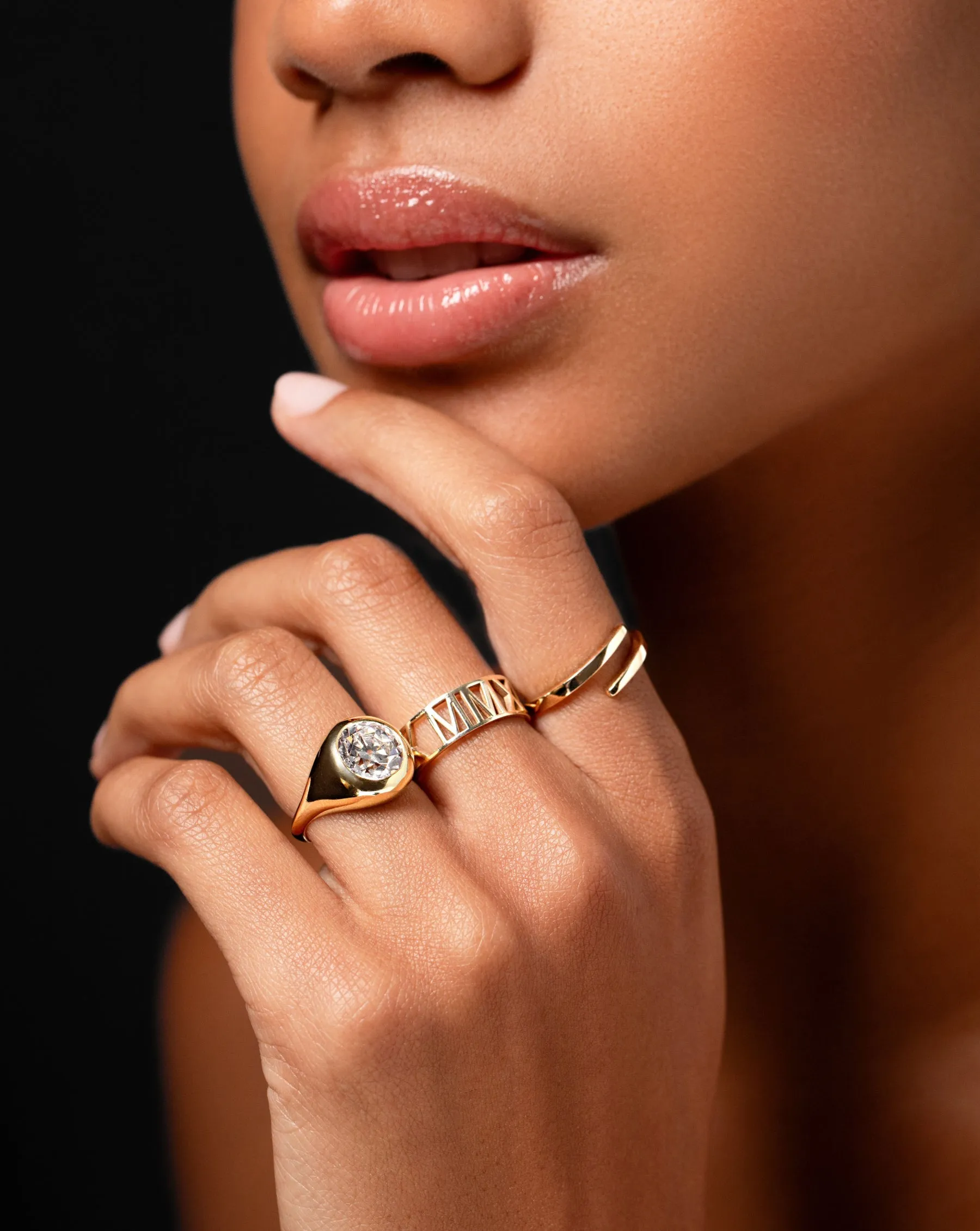 Roman Numeral Personalized Ring