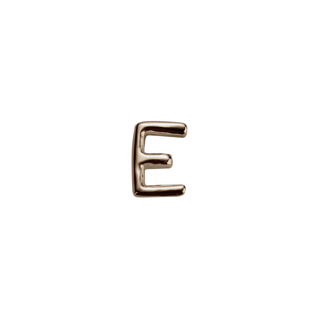 Rose Gold Letter - E