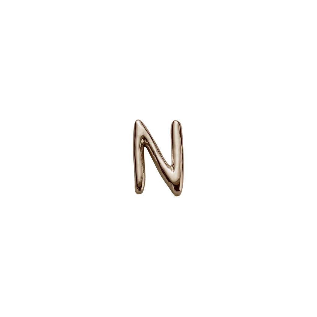 Rose Gold Letter - N