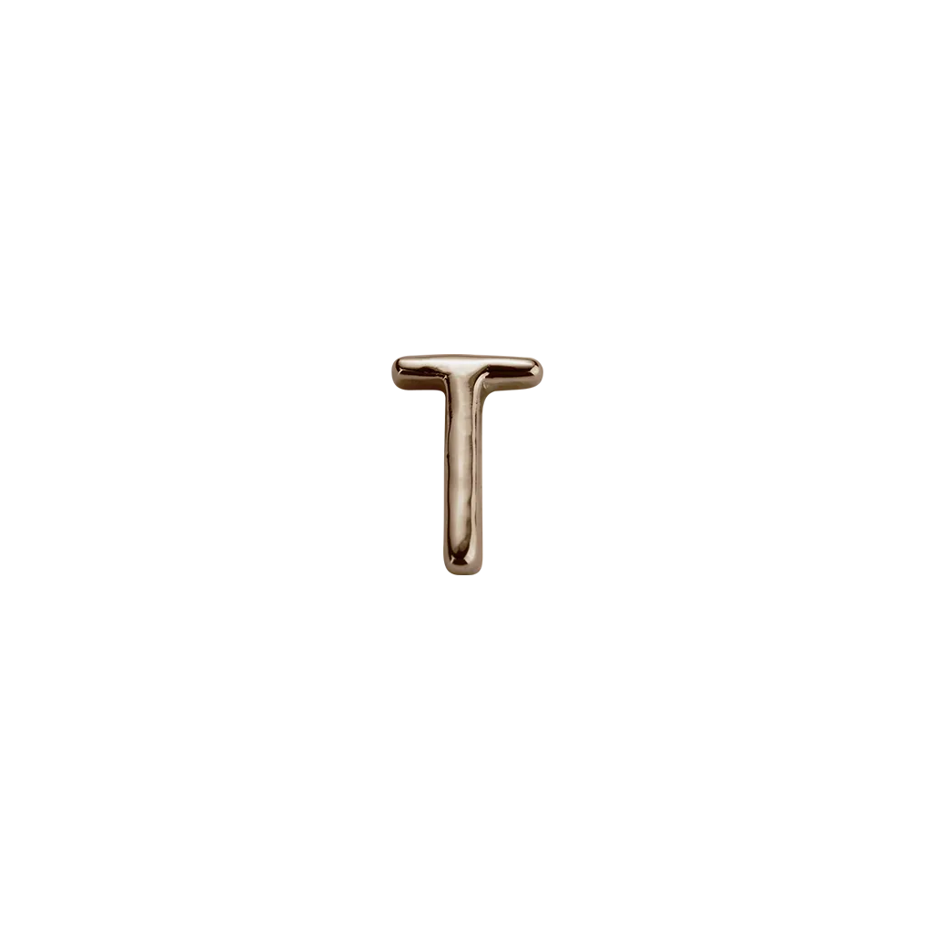 Rose Gold Letter - T