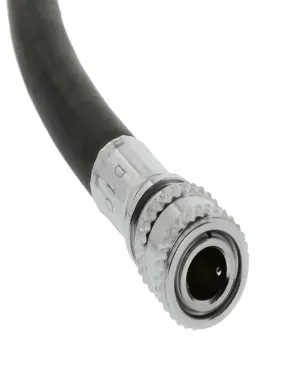 Rubber Black Low Pressure Inflator Hose (for BC, Drysuit or Sidemount)