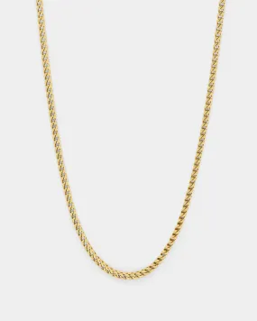 Saint Morta 2.5mm Franco Chain Gold