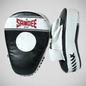 Sandee Sport Curved Focus Mitts Black/White