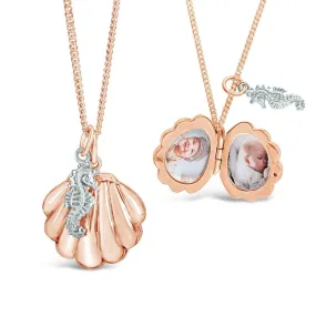 Seahorse Locket | Rose Gold
