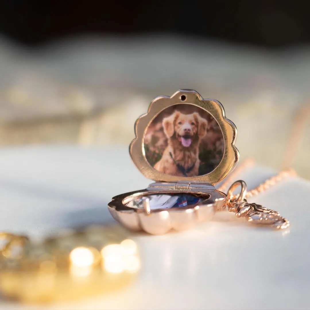 Seahorse Locket | Rose Gold