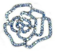 Small Rose Pin Sapphire , ea