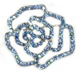 Small Rose Pin Sapphire , ea
