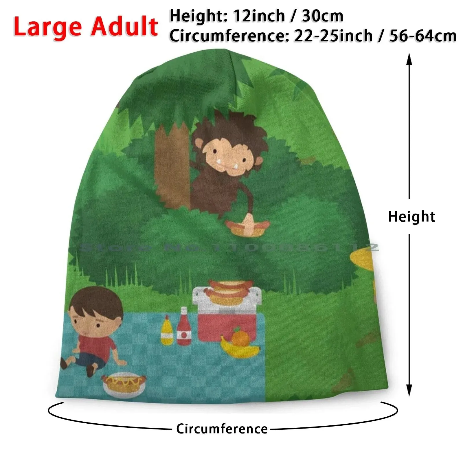 Sneaky Sasquatch Picnic Beanie and Bucket Hat