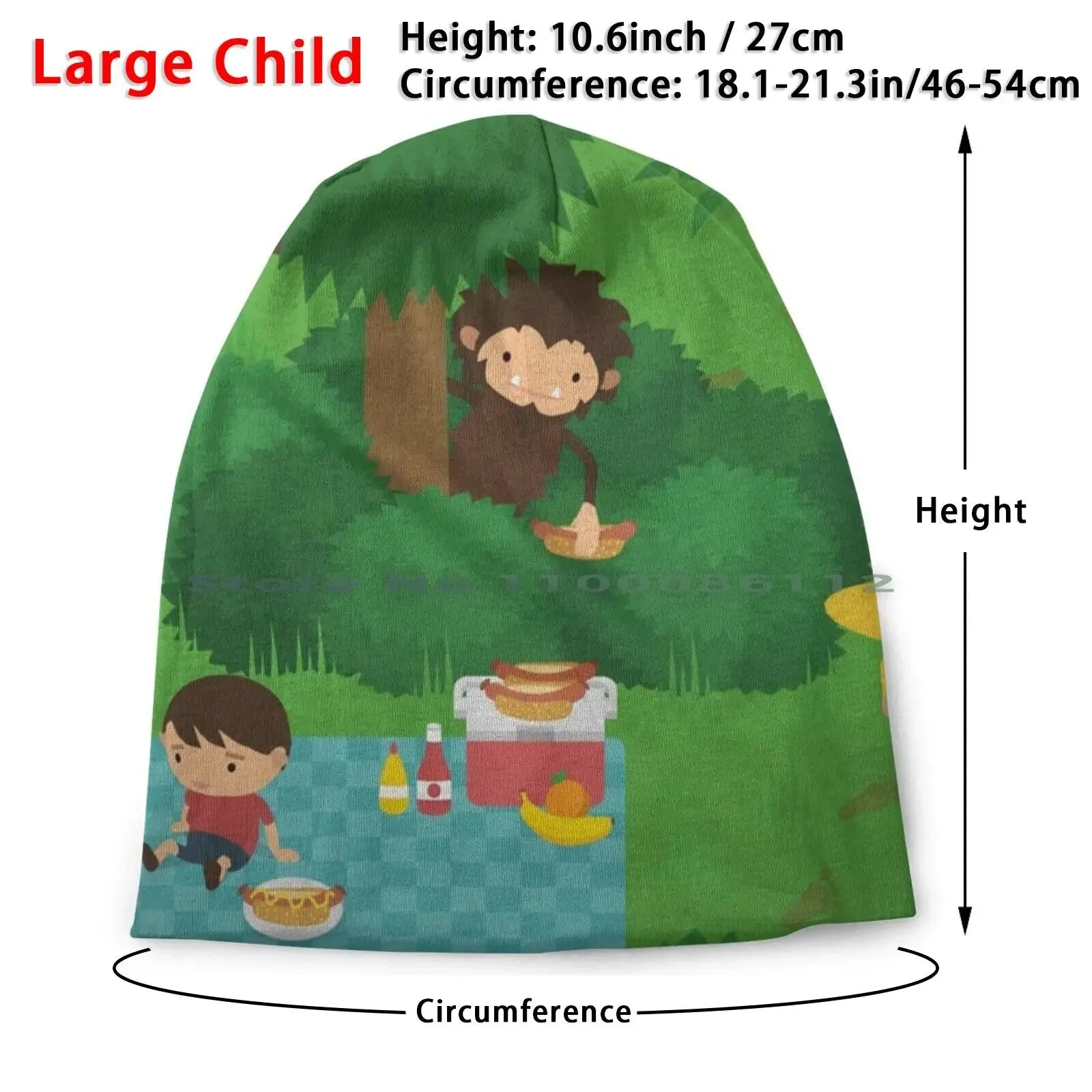 Sneaky Sasquatch Picnic Beanie and Bucket Hat
