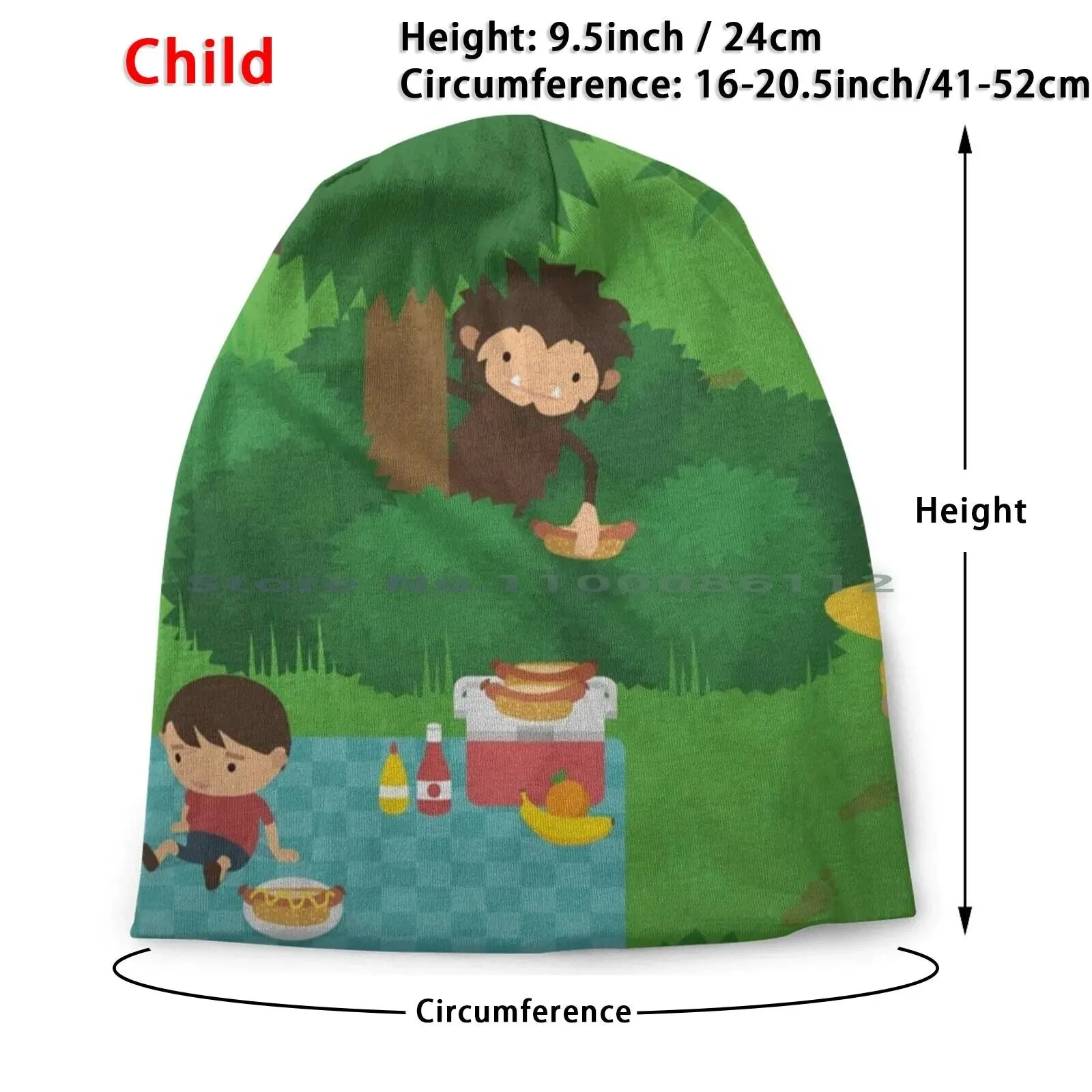 Sneaky Sasquatch Picnic Beanie and Bucket Hat