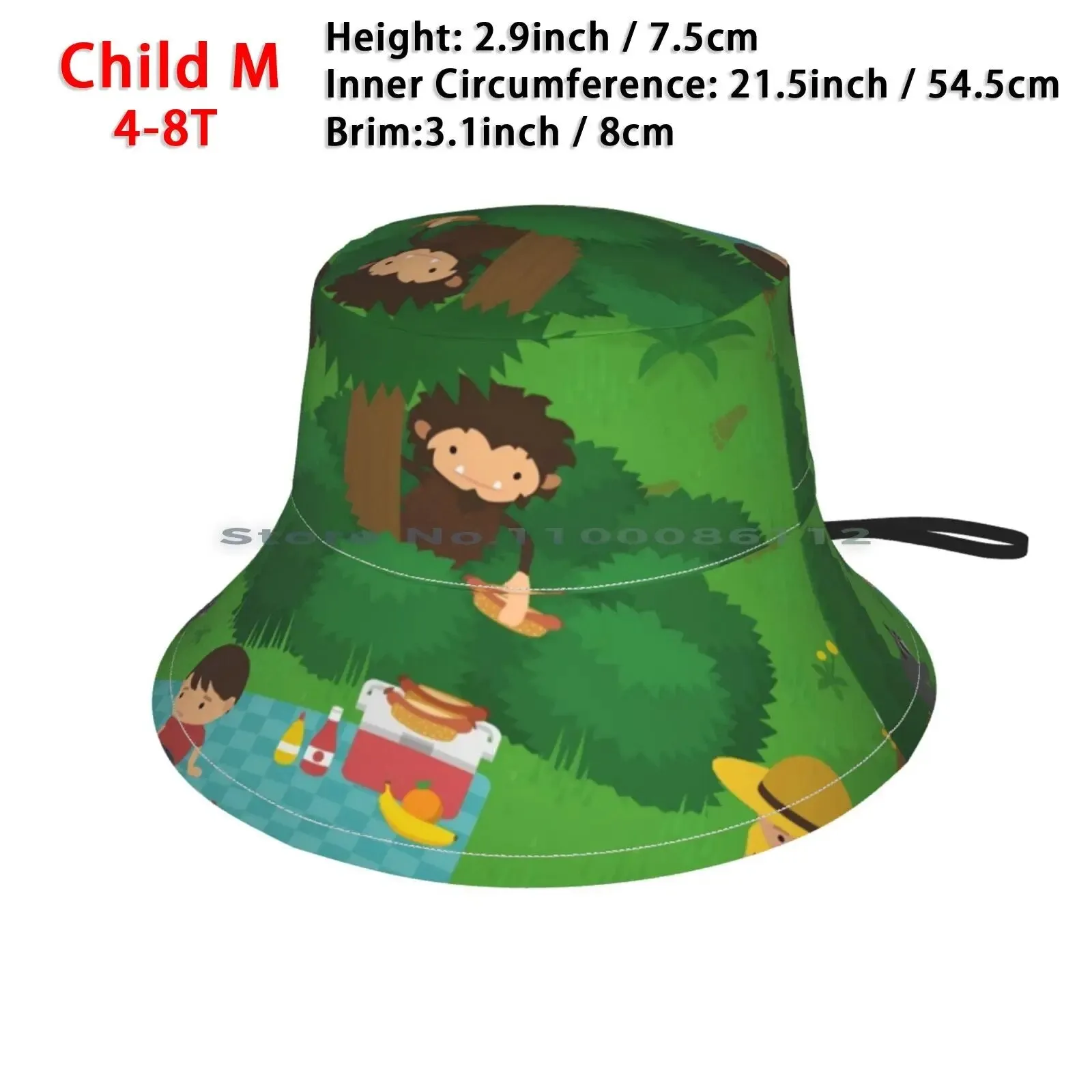 Sneaky Sasquatch Picnic Beanie and Bucket Hat