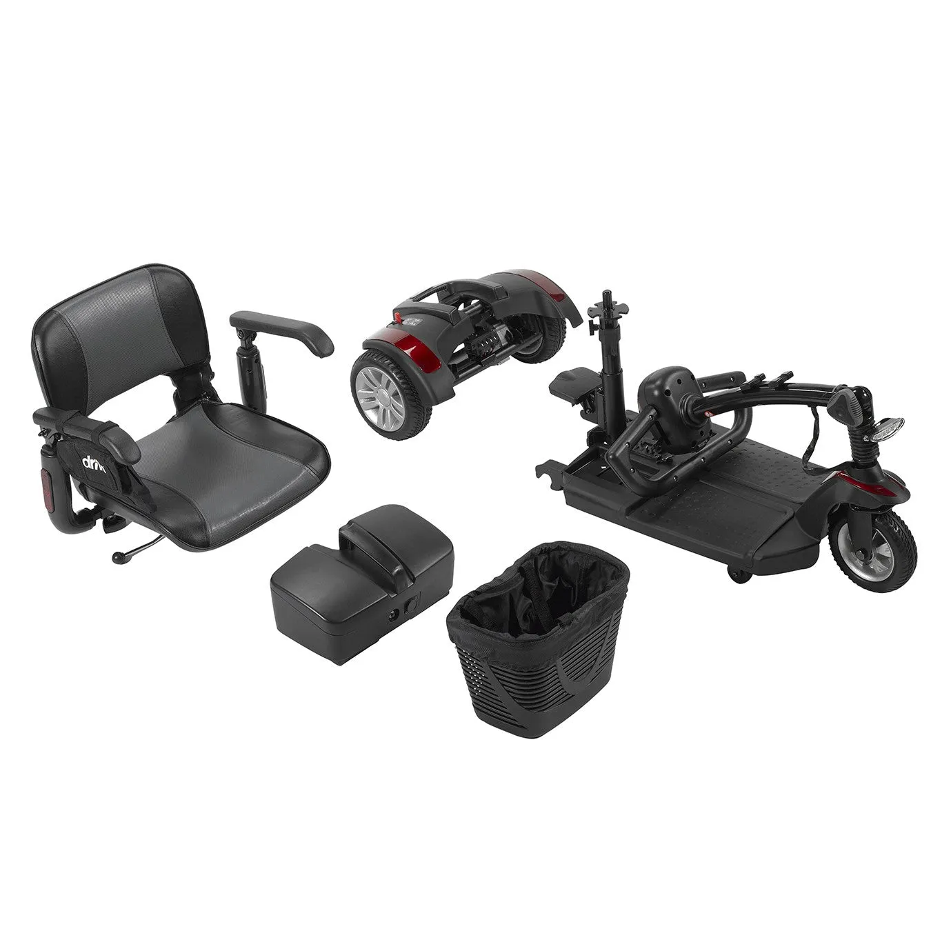 Spitfire EX2 3-Wheel Travel Scooter with 12AH Battery