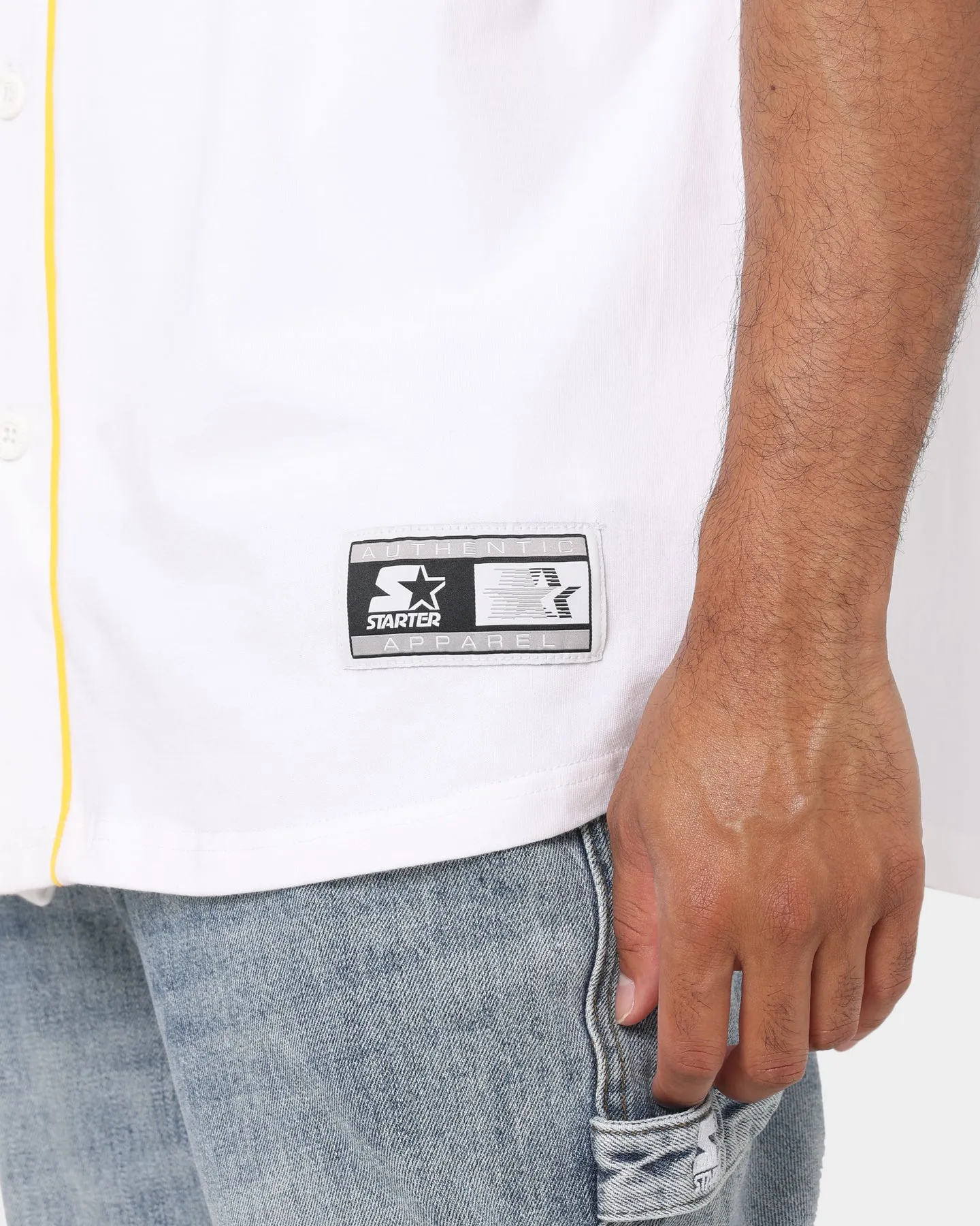 Starter Arch Baseball Jersey White/Brown