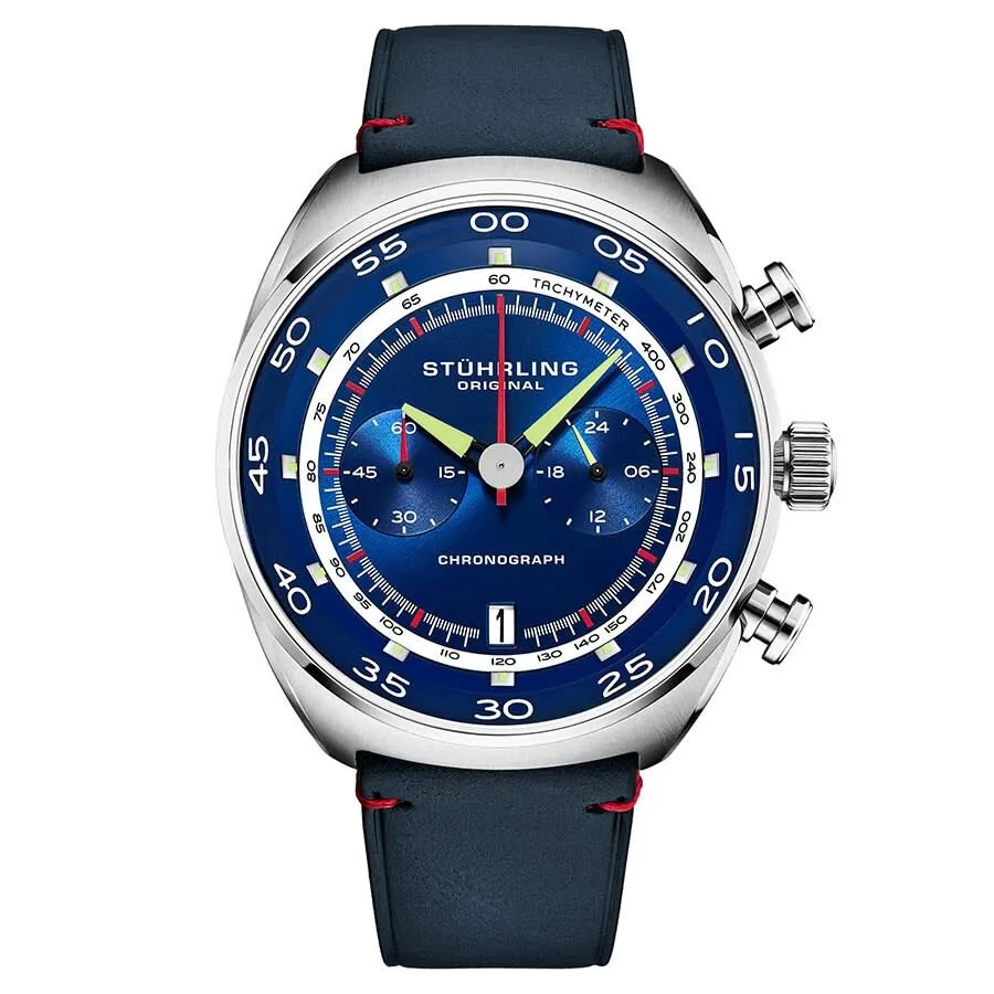 Stuhrling Original Monaco Quartz Blue Dial Men's Watch M13563