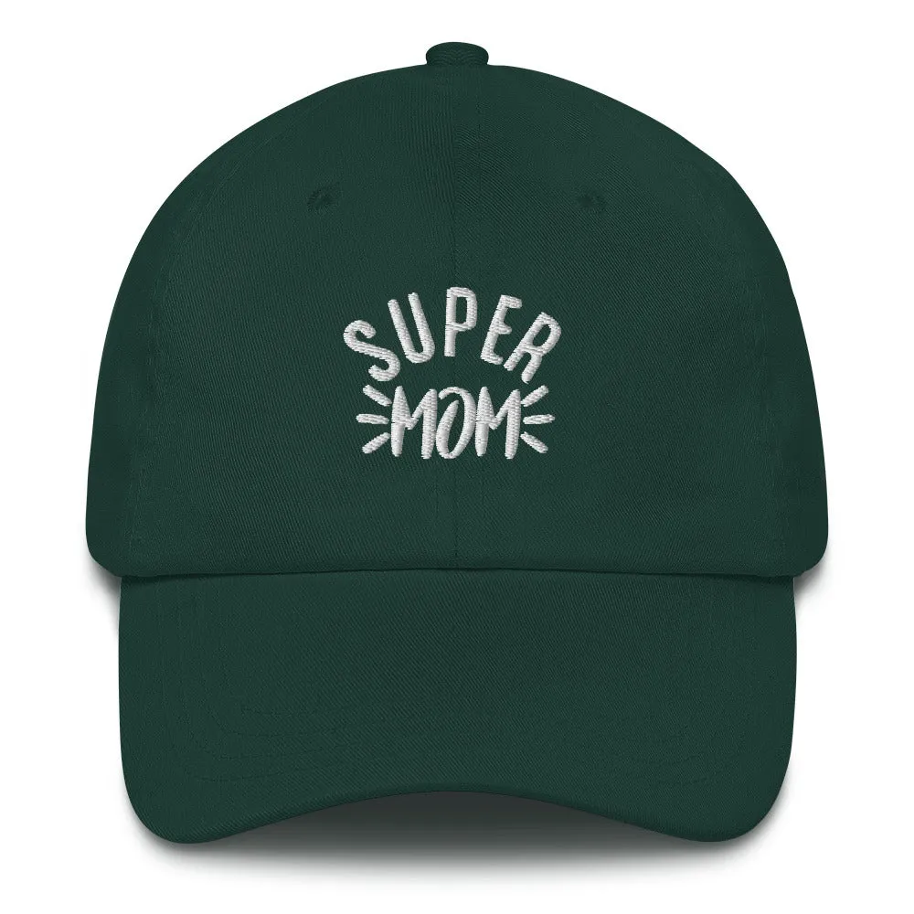 Super Mom Hat, Baseball Cap Women Mother's Day New Mum To Be Expecting Mama Dad Hat Embroidered Birthday Gift