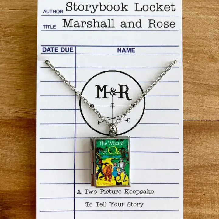 The Wizard of Oz Book Locket Necklace by Marshall and Rose