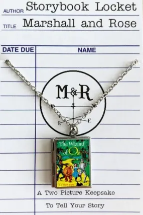 The Wizard of Oz Book Locket Necklace by Marshall and Rose